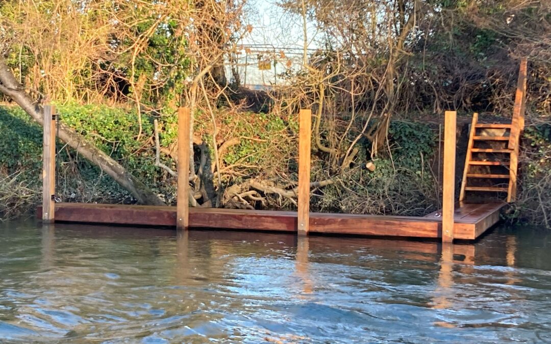Installation of two new landing stage moorings, Dorney Reach